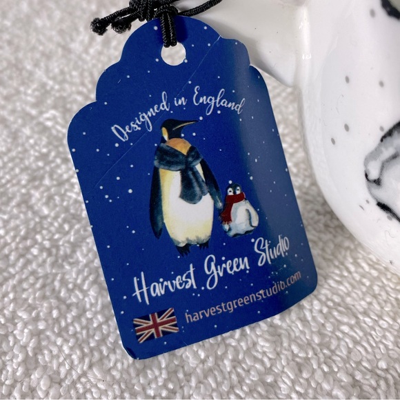 SOLD-Harvest Green Studio Designed In England Large Penguin Print Mug Coffee Cup - Picture 8 of 10